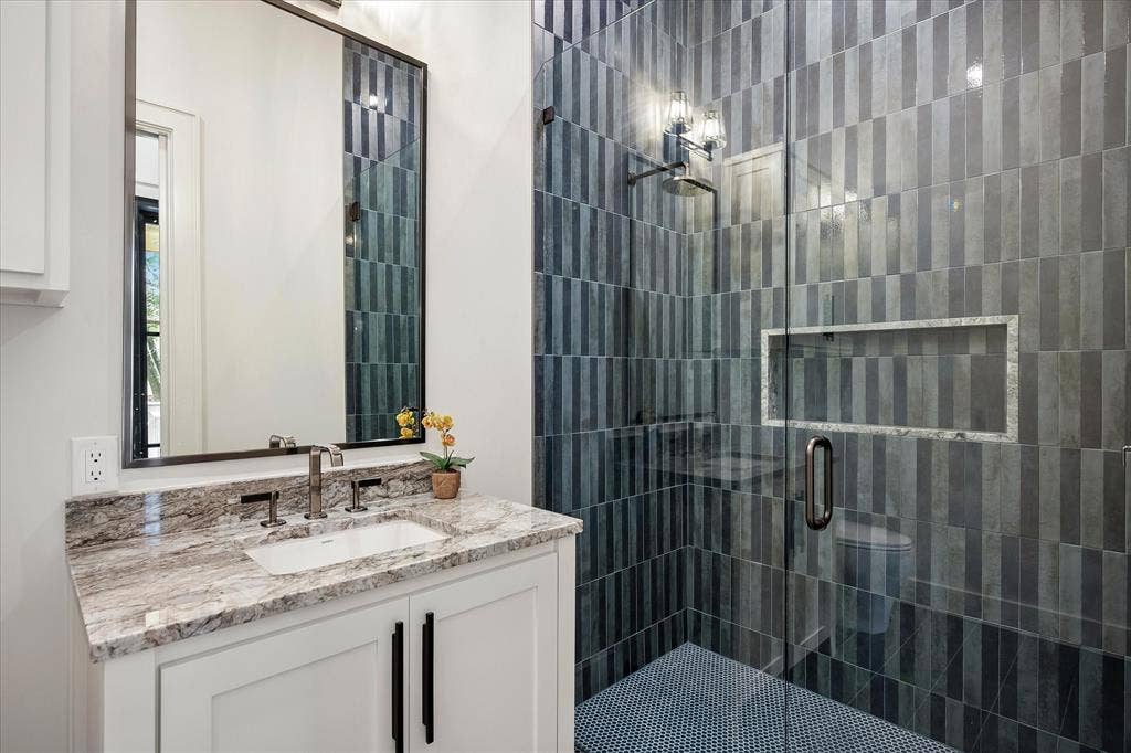 Full Bath on First Level, or future pool bath