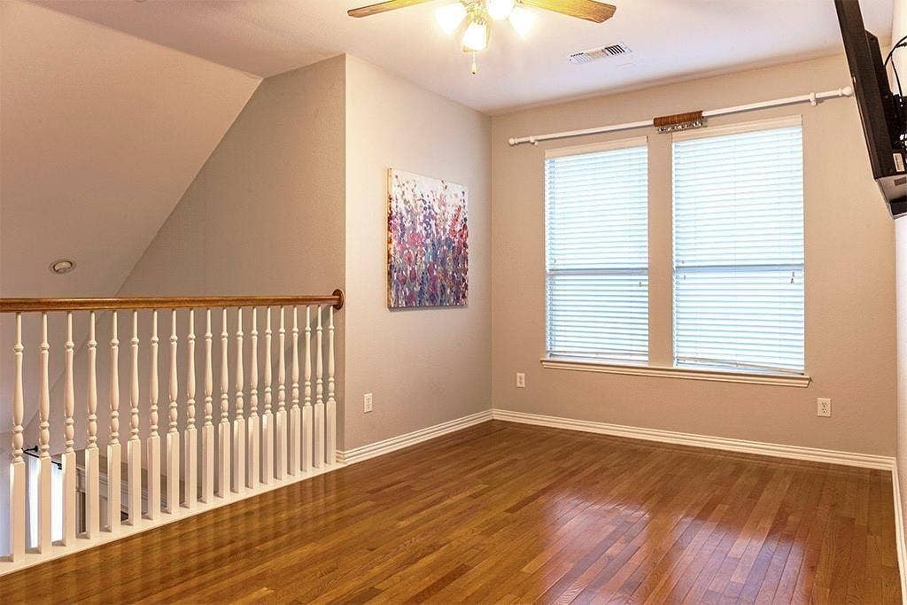 Loft Living Room overlooks Family Room.