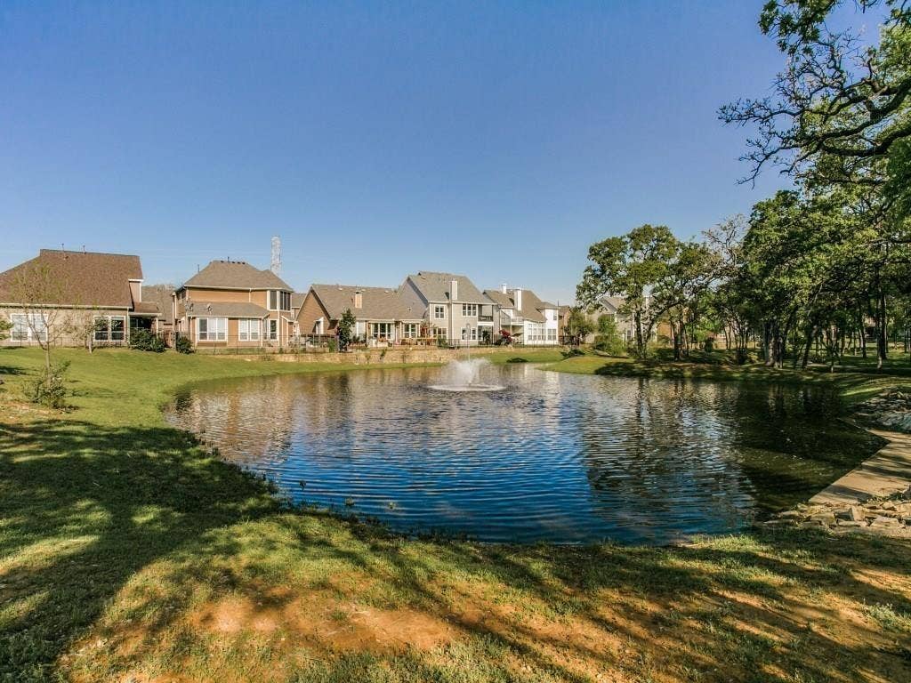 View of pond & greenbelt behind the home!