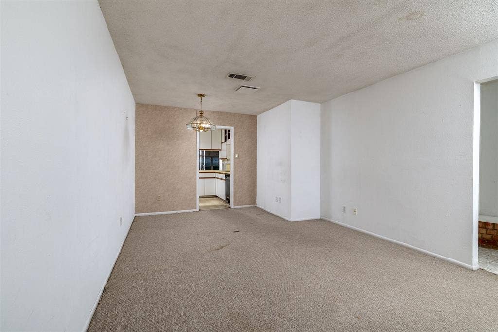 4917 Emerald Lake Drive, Fort Worth, TX 76103 Living Room and Dining Room