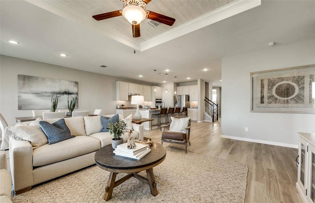 1460 Holmes Street, Celina, TX 75009 *Model Representation - Gathering room with view of main living areas
