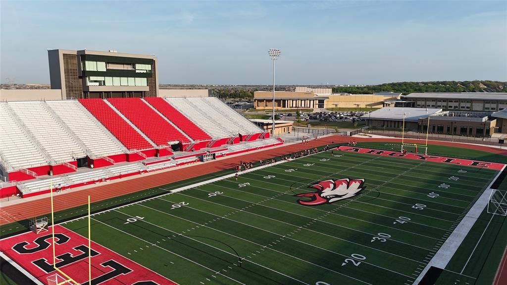 Argyle ISD - high school and elementary are within walking or biking distance