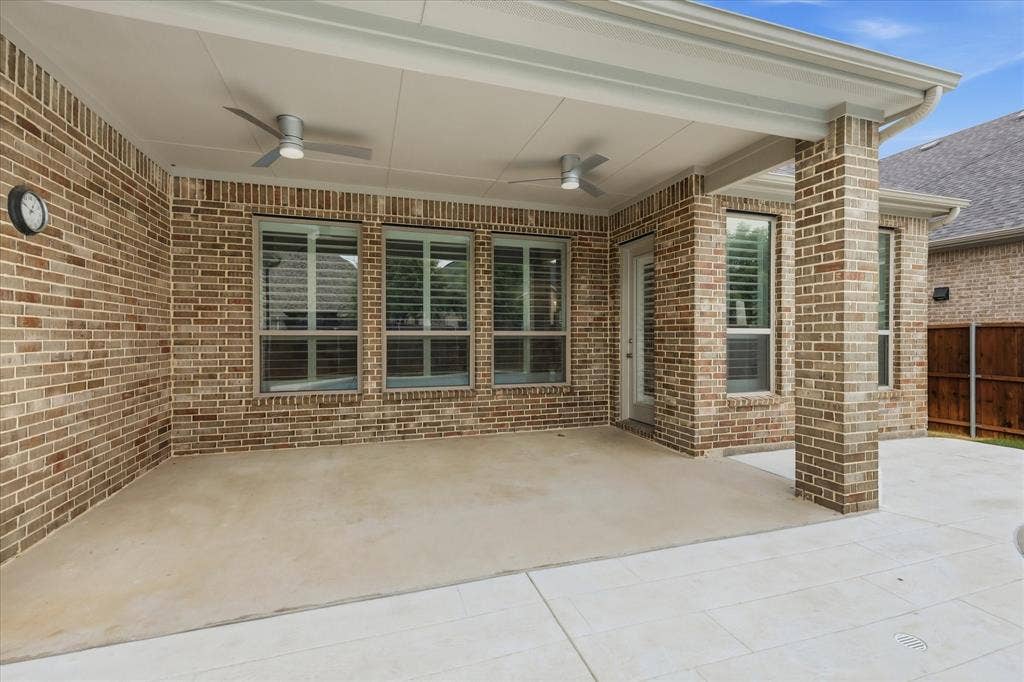 Covered outdoor patio is your white canvas! Kitchen, living area, whatever you want!