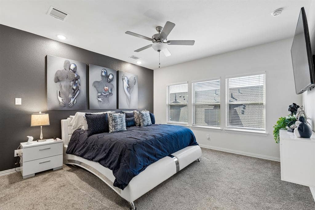 4308 Henderson Avenue, North Richland Hills, TX 76180 Light and Bright Large Primary Bedroom
