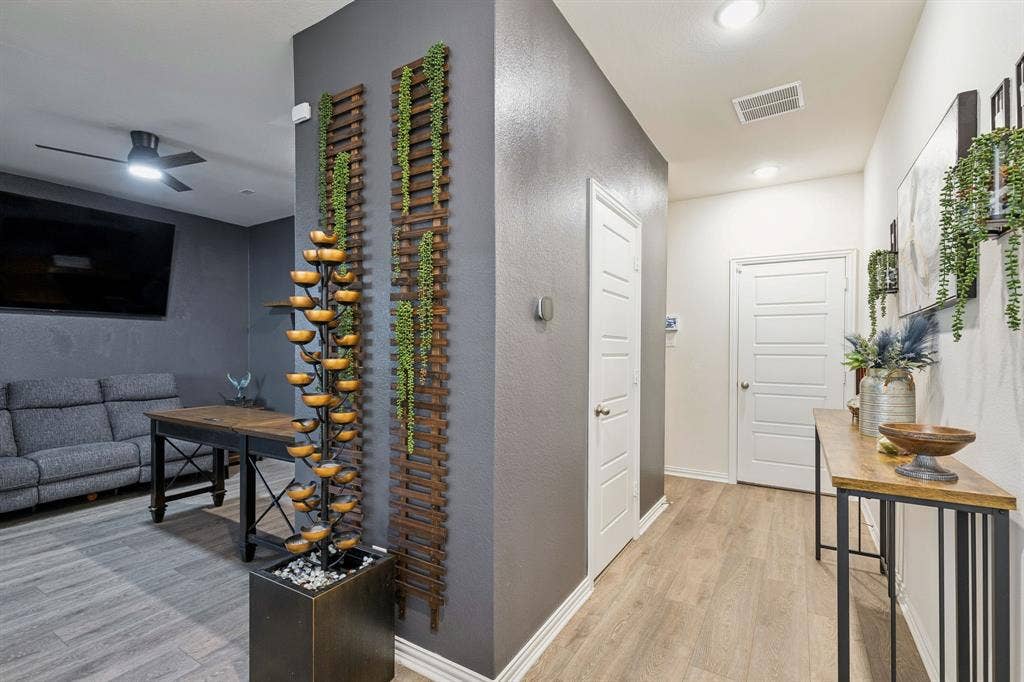 4308 Henderson Avenue, North Richland Hills, TX 76180 Beautiful Entryway and Office/Flex Room. Half Bath in Hallway