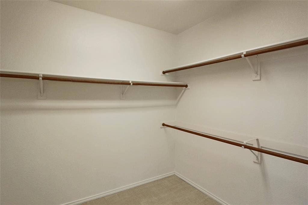 Walk in closet off the main bathroom.