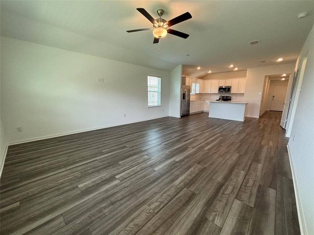 Expansive open concept living room,dining area, kitchen area