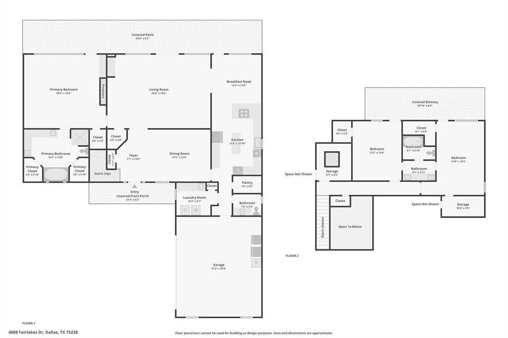4008 Fairlakes Drive, Dallas, TX 75228 Floor plan