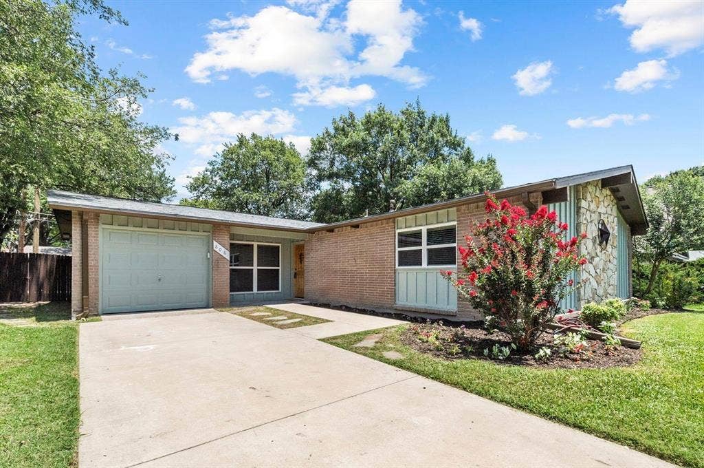 806 Greenhaven Drive, Richardson, TX 75080 3 bedrooms, 2 full bathrooms, one car garage.