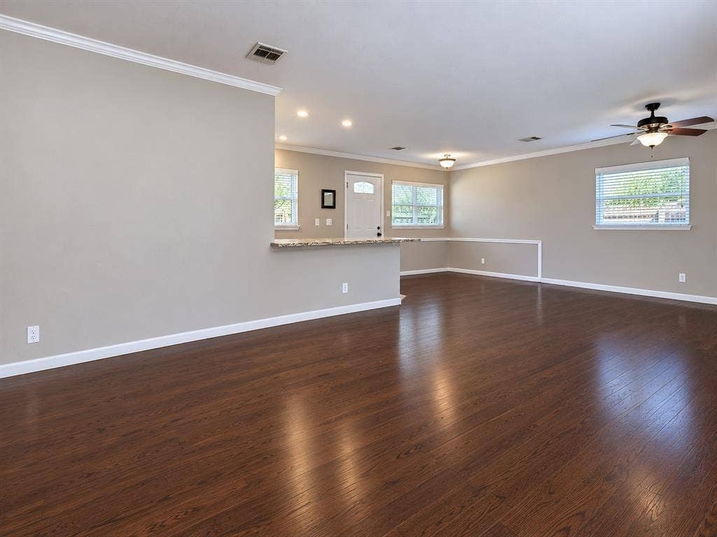 806 Greenhaven Drive, Richardson, TX 75080 Large open living and dining room with extra space to work from home.