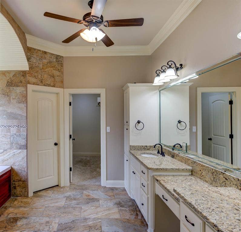 206 Tymark Drive, Bossier City, LA 71112 Double vanities with great counter space and storage for bathroom needs