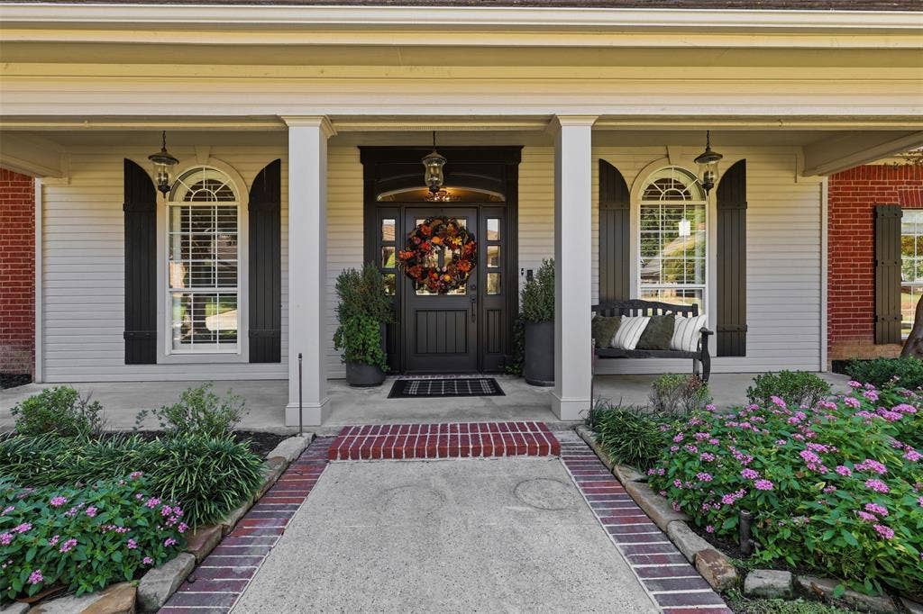 Front porch welcome friends and neighbors