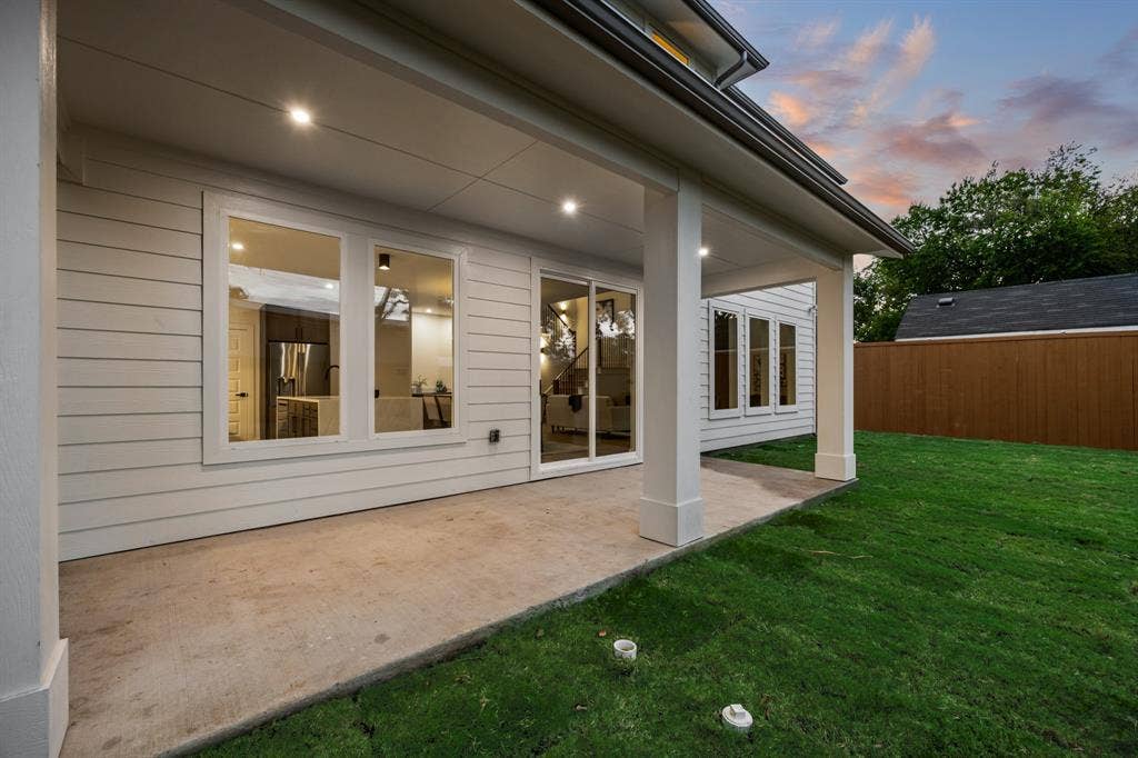 2719 Andrea Lane, Dallas, TX 75228 Large covered patio perfect for hosting friends and grilling out.
