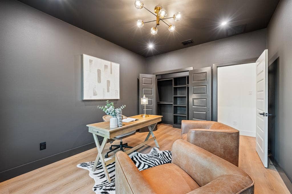 2719 Andrea Lane, Dallas, TX 75228 Color drenched in Mocha brown.