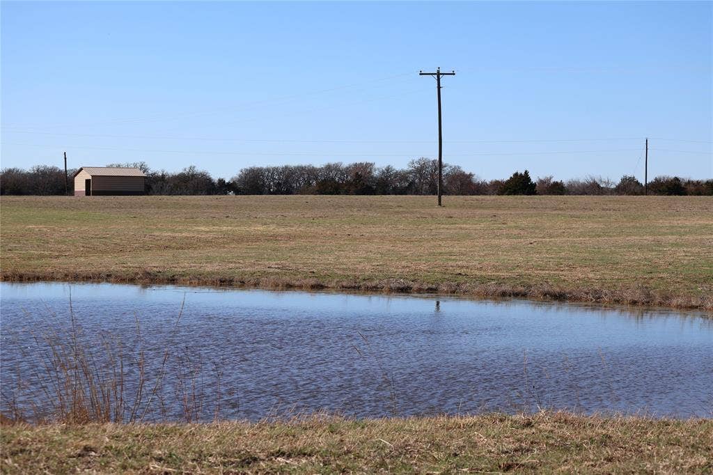 Water view with rural landscape