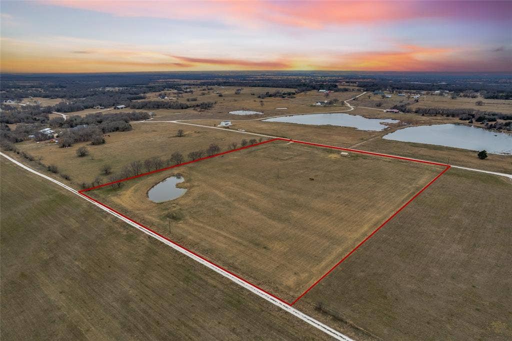 Aerial view at dusk-virtual sunset