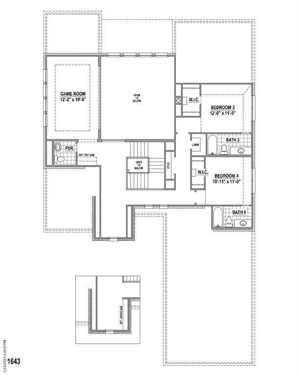 1341 Songbird Circle, Keller, TX 76248 2nd level floor plan