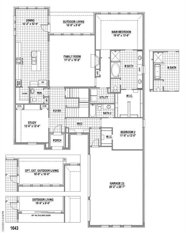 1341 Songbird Circle, Keller, TX 76248 1st level floor plan