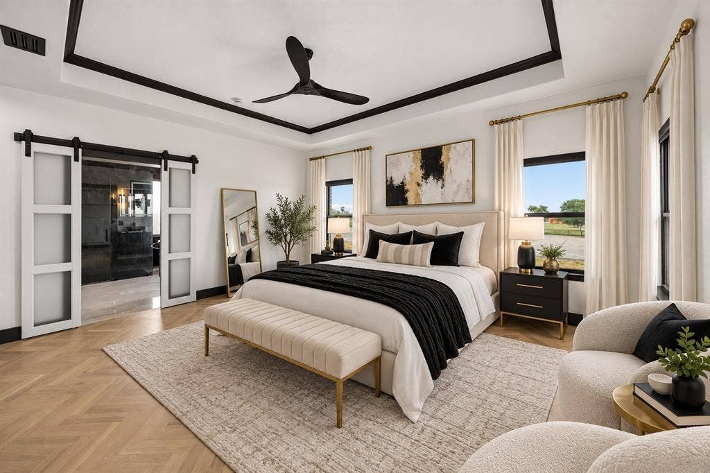 3611 Crosby Street, Irving, TX 75038 Primary Bedroom—Virtually Staged