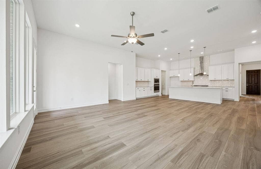 807 Hillburn Drive, Forney, TX 75126 *Floorplan representation, not actual home - Gathering room with view of main living areas