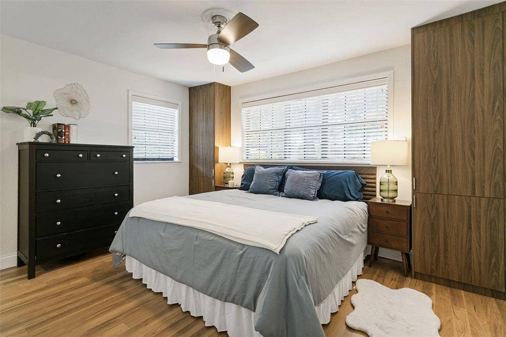 3817 Springbranch Drive, Benbrook, TX 76116 Primary bedroom with tasteful built-ins