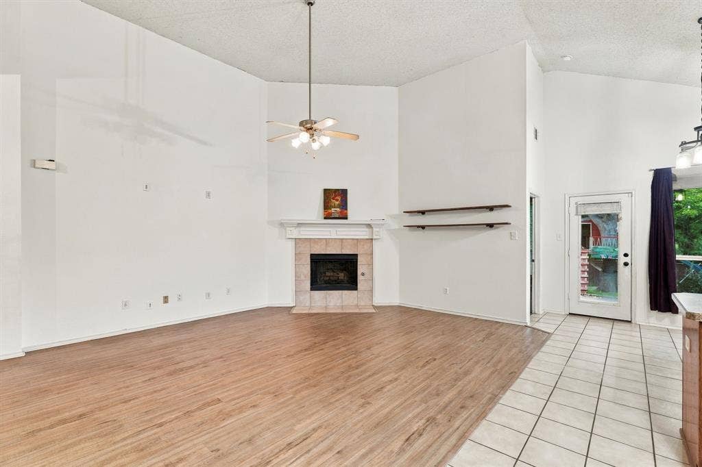 Wide open Living space that has been recently painted.