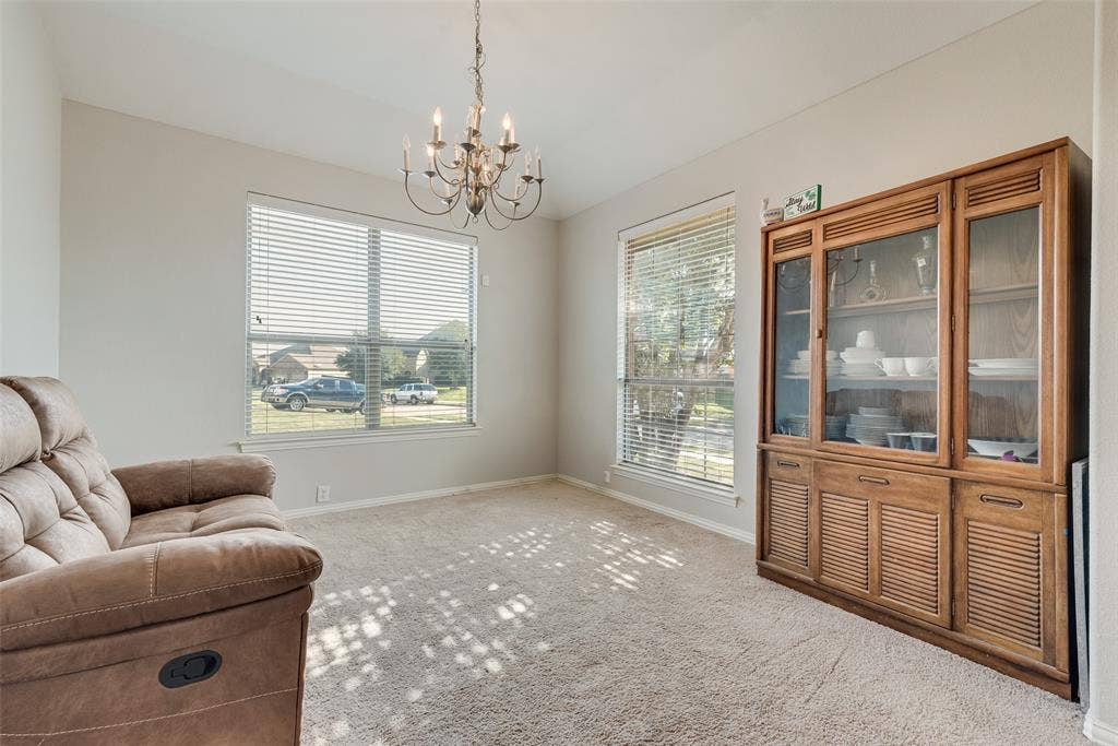 721 Honeysuckle Way, DeSoto, TX 75115 The sitting room offers flexibility and can be used as a formal dining room!