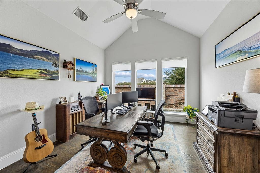 850 Star Meadow Drive, Prosper, TX 75078 Dedicated Office near center of the home