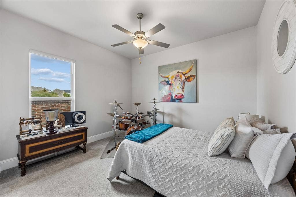 850 Star Meadow Drive, Prosper, TX 75078 2nd bedroom with the jack and jill bath