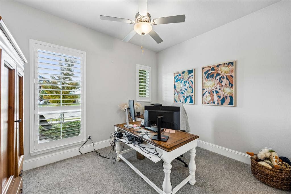 850 Star Meadow Drive, Prosper, TX 75078 One of the 3 additional bedrooms. This one faces front and is used as an additional office now