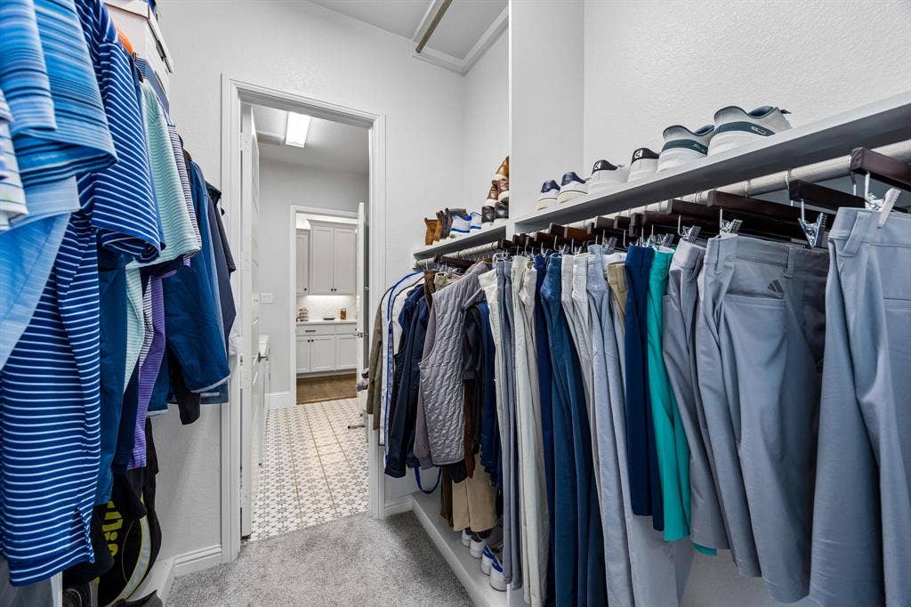 850 Star Meadow Drive, Prosper, TX 75078 Pass through from the primary bath through a closet to the laundry!