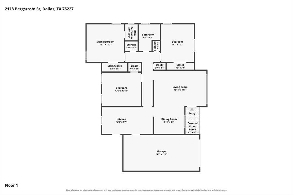2118 Bergstrom Drive, Dallas, TX 75227 2118 Bergstrom Drive, Dallas, TX 75227