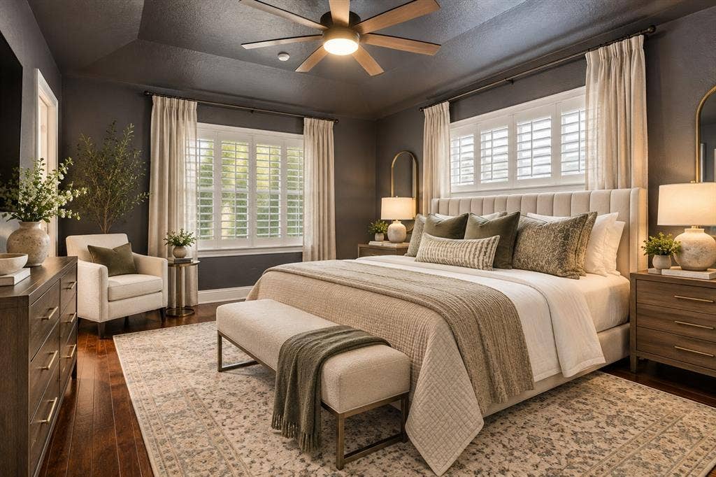 9935 Milltrail Drive, Dallas, TX 75238 Virtually staged with ensuite bathroom