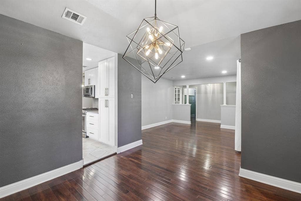 9935 Milltrail Drive, Dallas, TX 75238 Formal dining/living looking into kitchen