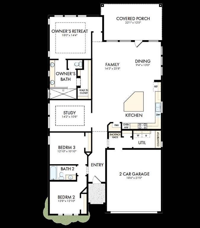 3290 Dexter Drive, Midlothian, TX 76065 Floor plan