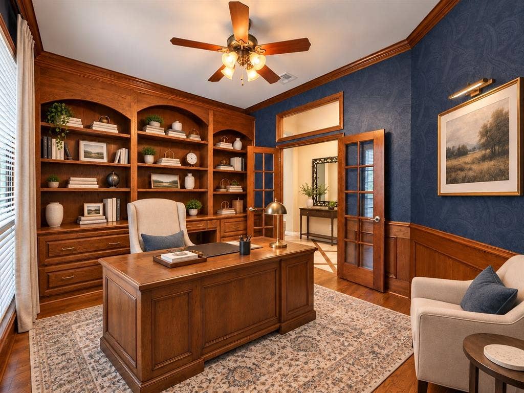 Office - virtually staged to show potential
