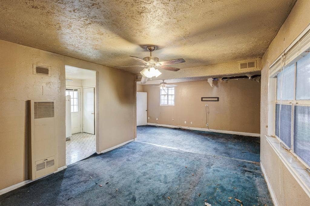 124 Rio Rita Drive, Garland, TX 75040 Living, dining and entry to kitchen