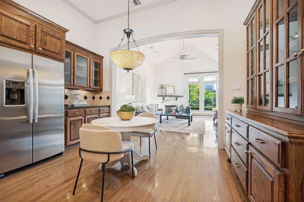 12050 Lueders Lane, Dallas, TX 75230 Kitchen with dine-in breakfast area
