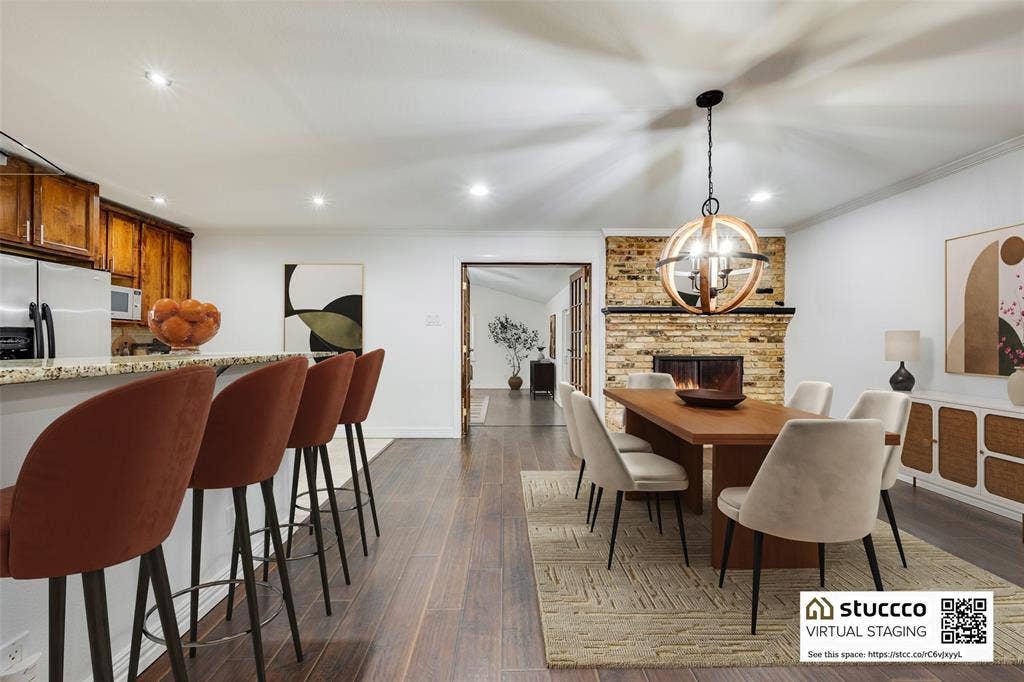 9151 Bretshire Drive, Dallas, TX 75228 Another view of the dining area