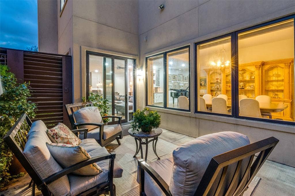 7265 Inwood Road, Dallas, TX 75209 Back Patio off first floor living room