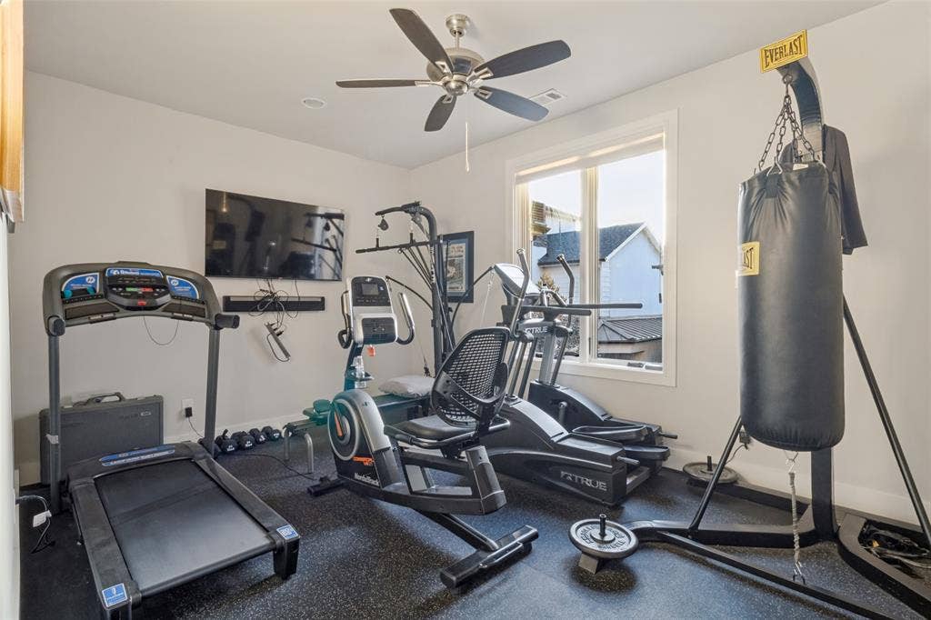 7265 Inwood Road, Dallas, TX 75209 Secondary Bedroom or Exercise Room
