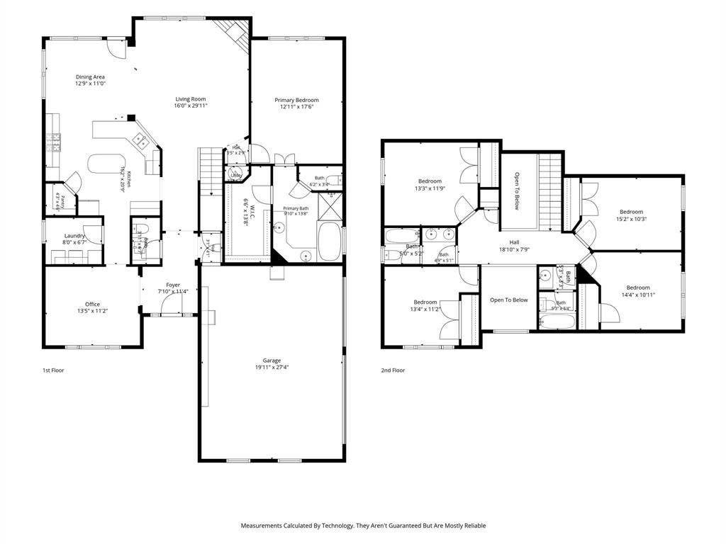 214 Stanford Ct. - - !st & 2nd Floor Floor Plans