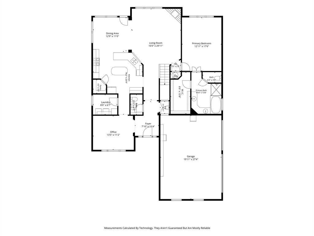 214 Stanford Ct. - First Floor Floorplan