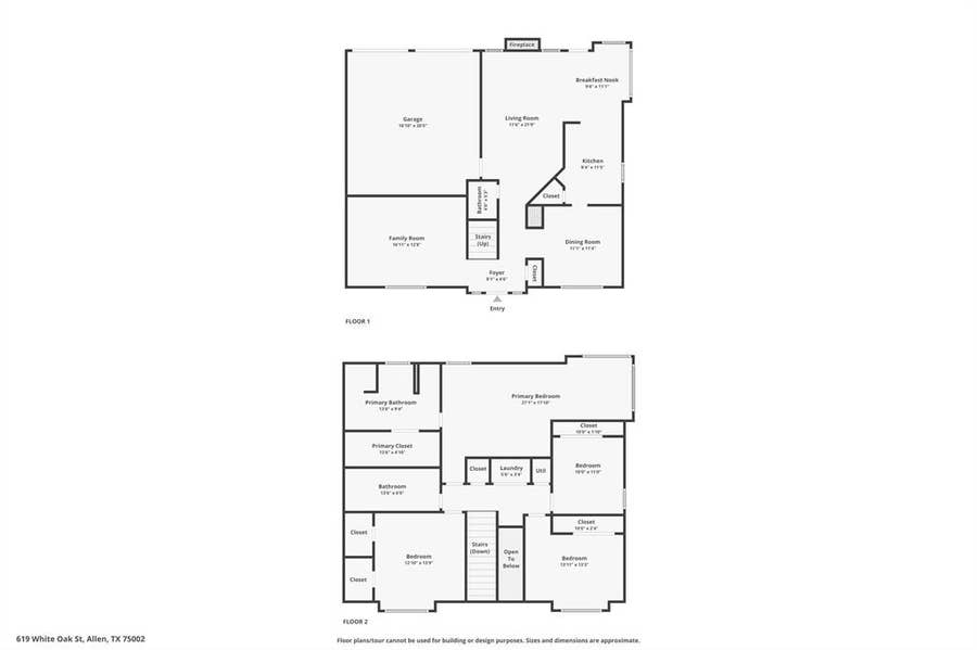 Property photo for 619 White Oak Street, Allen, TX