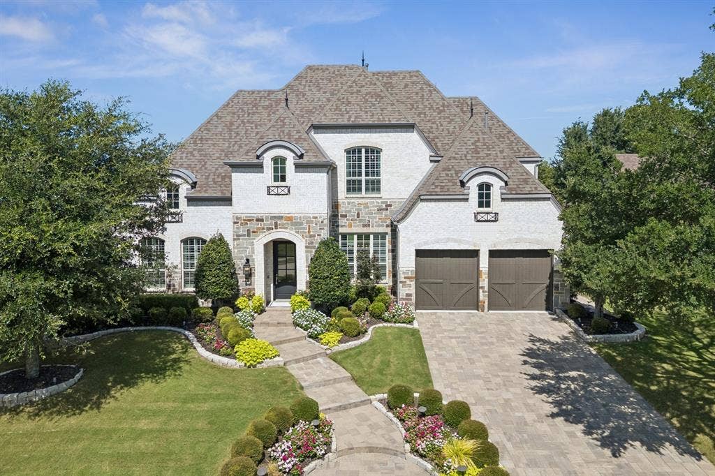641 Country Brook Lane, Prosper, TX 75078 Daytime front elevation.