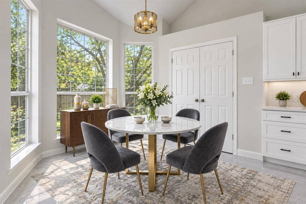 8316 Autumncrest Court, Dallas, TX 75249 Virtual Staging Breakfast Room