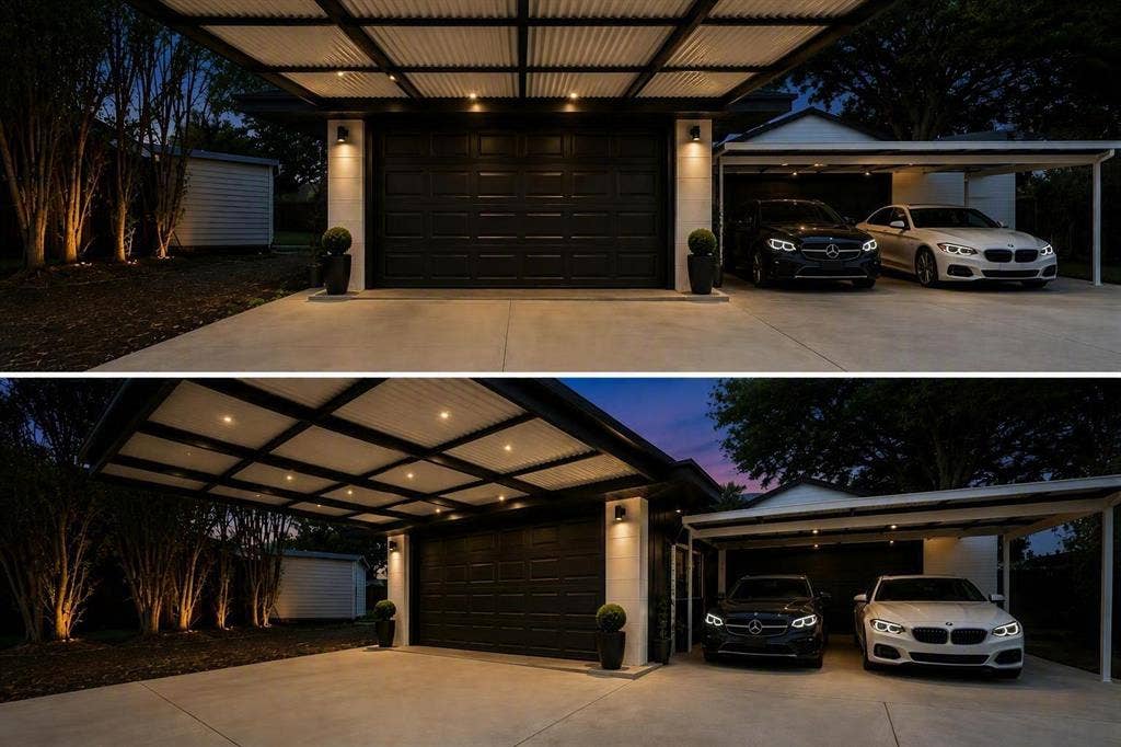 Property Improvement Record. Documentation of the carport and enclosed parking structures associated with the property