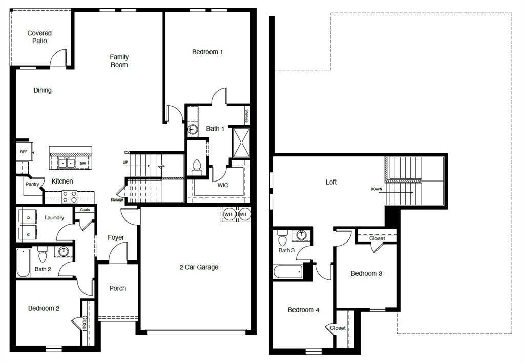 D.R. Horton's Midlandfloor plan - All Home and community information, including pricing, included features, terms, availability and amenities, are subject to change at any time without notice or obligation. All Drawings, pictures, photographs, video, square footages, floor plans, elevations, features, colors and sizes are approximate for illustration purposes only and will vary from the homes as built.