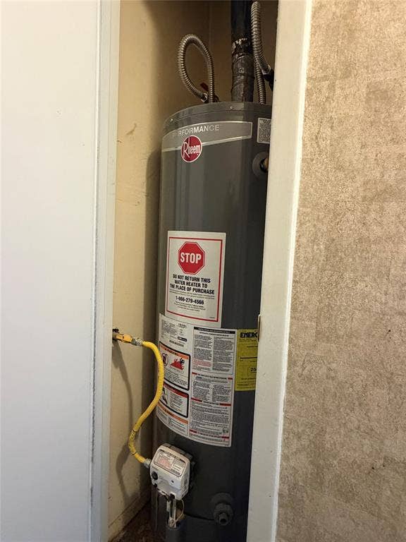 1110 Tipton Road, Irving, TX 75060 2017 water heater, located inside in hallway closet