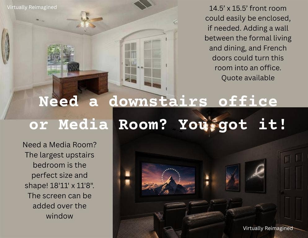 Flexible floorplan to fit your needs